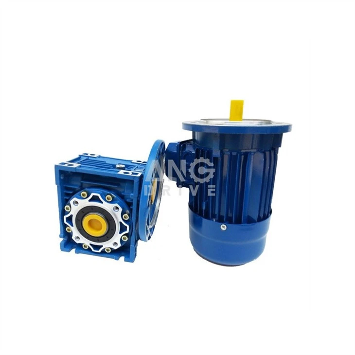 NMRV worm gearbox with motor